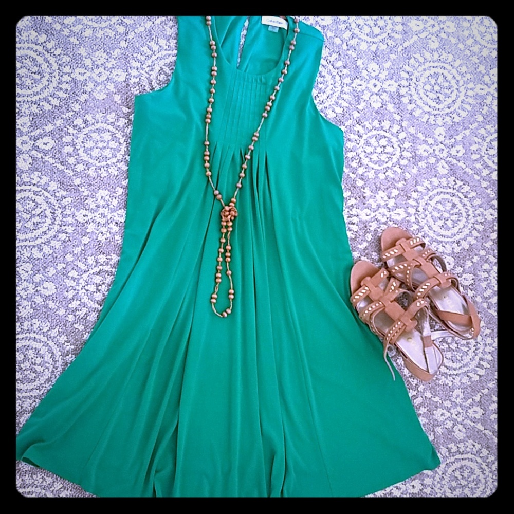 St Patty's Day,Calvin Klein green dress size 6